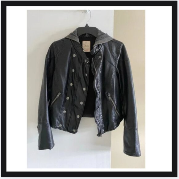 Free People New Dawn Vegan Leather Moto Jacket - Picture 3 of 4